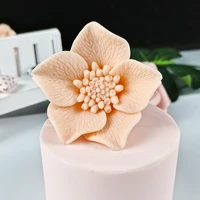 hc0294 przy orchid flower mold decoration plant soap molds flowers molds silicone blooming orchid candle moulds bouquet making