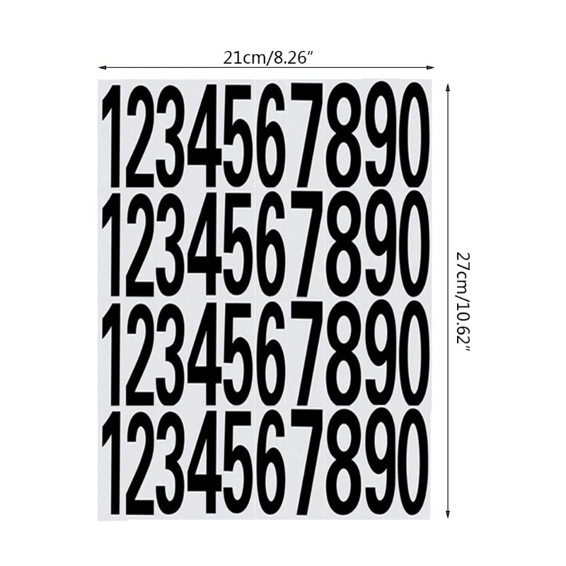 5 листов водонепроницаемые наклейки с номером почтового ящика | Дом и сад