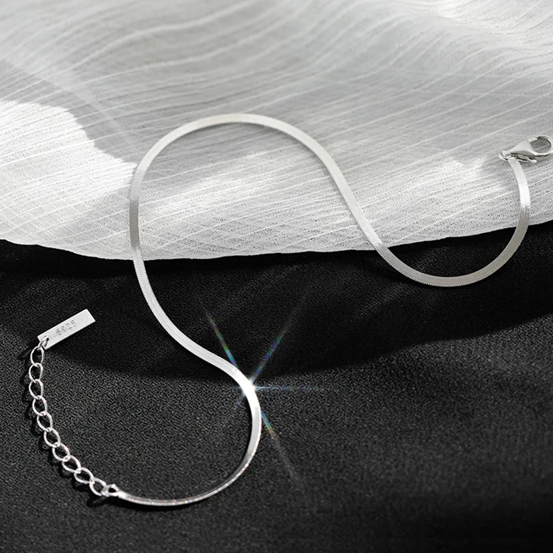 Минималистичный модный элегантный браслет на ногу из стерлингового серебра 925