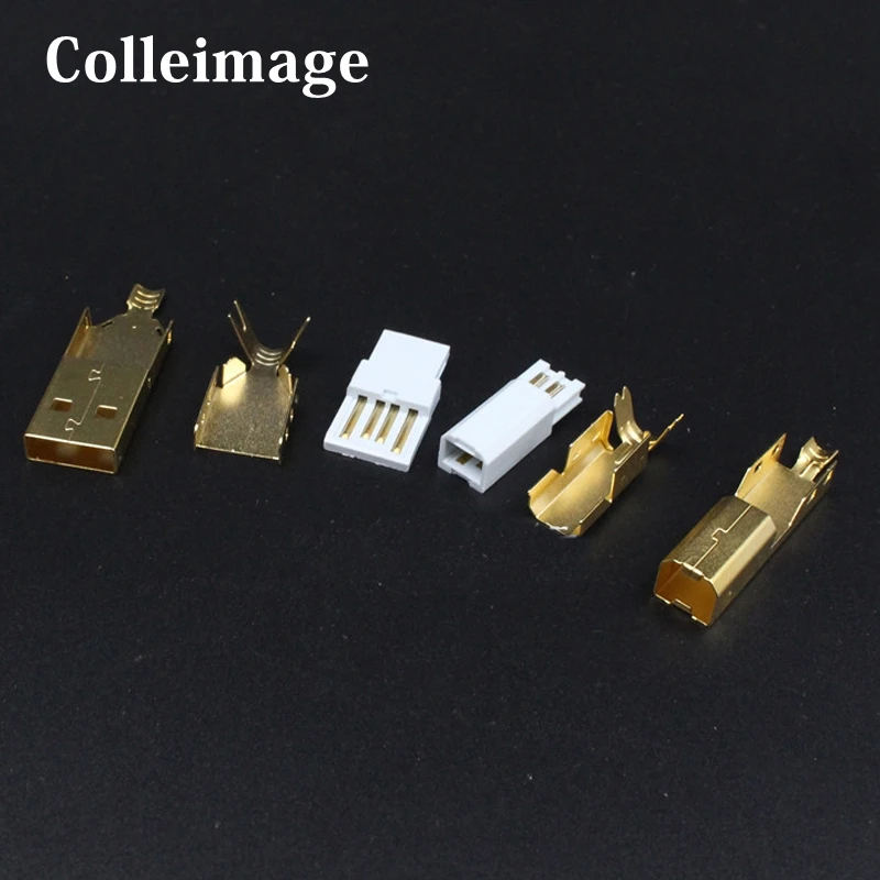 Стандартный порт USB типа B розетка для пайки разъем PCB стандартного позолоченный Hi