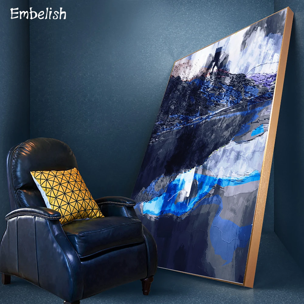 

1 Pieces Chinese Style Beautiful Ink Mountain Landscape Wall Art Pictures For Living Room Modern Home Decor HD Canvas Paintings
