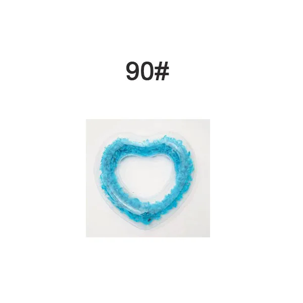 Blue 90 Перо сердце круг для плавания женщина надувной круг для взрослых для плавания бассейн круг Летний пляж надувной буй - Цвет: Blue 90
