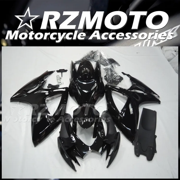 

Новинка, Обтекатели для мотоциклов, подходят для Suzuki послепродажный АБС 600 750 k6 k7 GSXR 2006 2007 06 07, черный глянцевый Комплект кузова