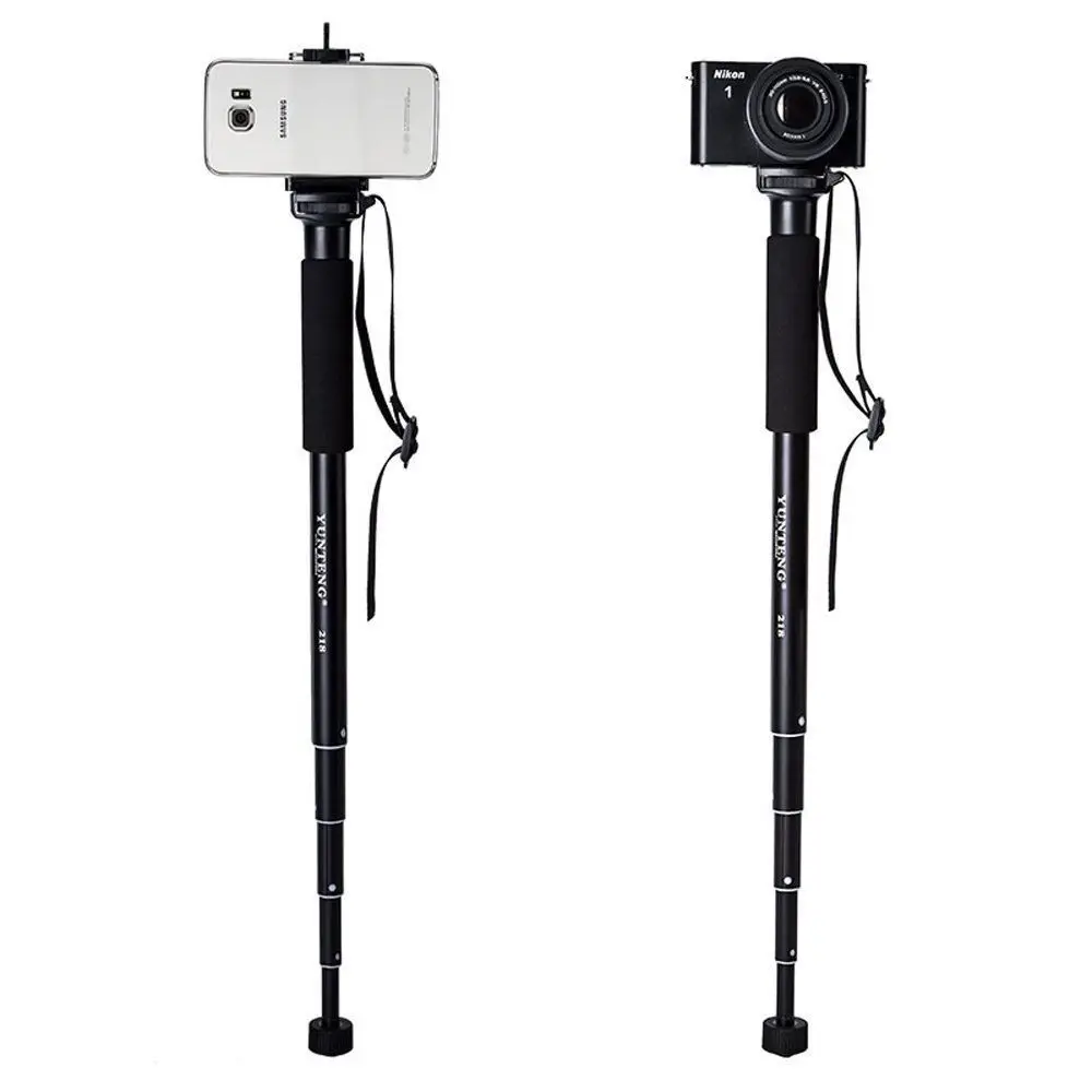 Yunteng YT 218 выдвижной 5 секционный алюминиевый монопод Unipod для Canon Nikon Pentax sony A7 A7R A7S DSLR