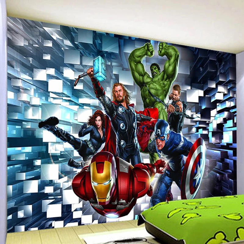 3D обои современные Мультяшные Детские фрески для спальни самоклеящиеся
