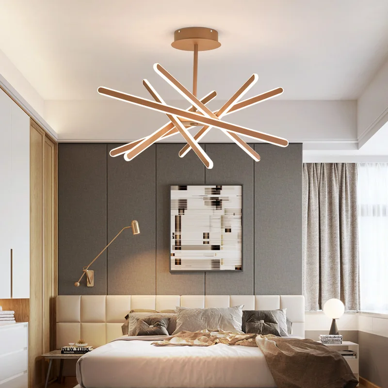 Художественные Светодиодные люстры современный светильник для спальни