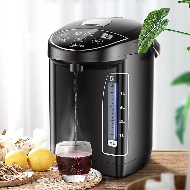 

Электрический чайник Midea 304, термос из нержавеющей стали, Десять секций, интеллектуальная температура, 5 л
