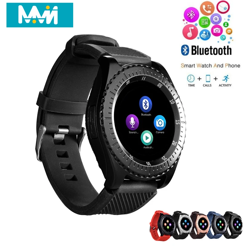 Умные часы Z3 мужские с Bluetooth 2G GSM SIM TF карта камера Smartwatch Android relogio inteligente PK DZ09