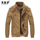 Мужская куртка-карго CHAIFENKO, весенне-осенняя Повседневная летная куртка-бомбер из хлопка, армейская куртка, 2021