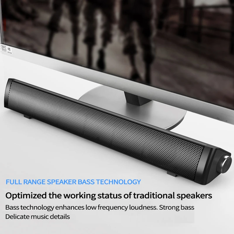 

Sound Bar Computer Audio Desktop Wireless Bluetooth Speaker Subwoofer Bass Surround Sound Box for PC Laptop phone Tablet MP3 MP4