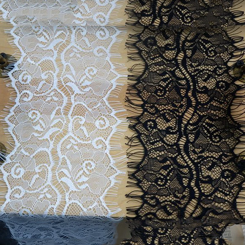 

13 см в ширину французская кружевная отделка для ресниц в стиле Шантильи «сделай сам» Аксессуары для шитья платья VHR150655