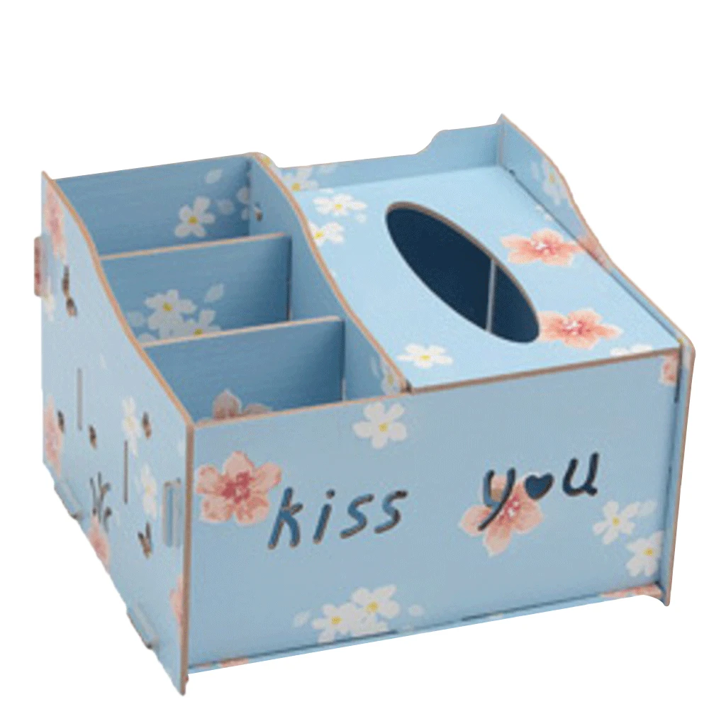 Деревянный Настольный органайзер коробка для салфеток хранения с дистанционным