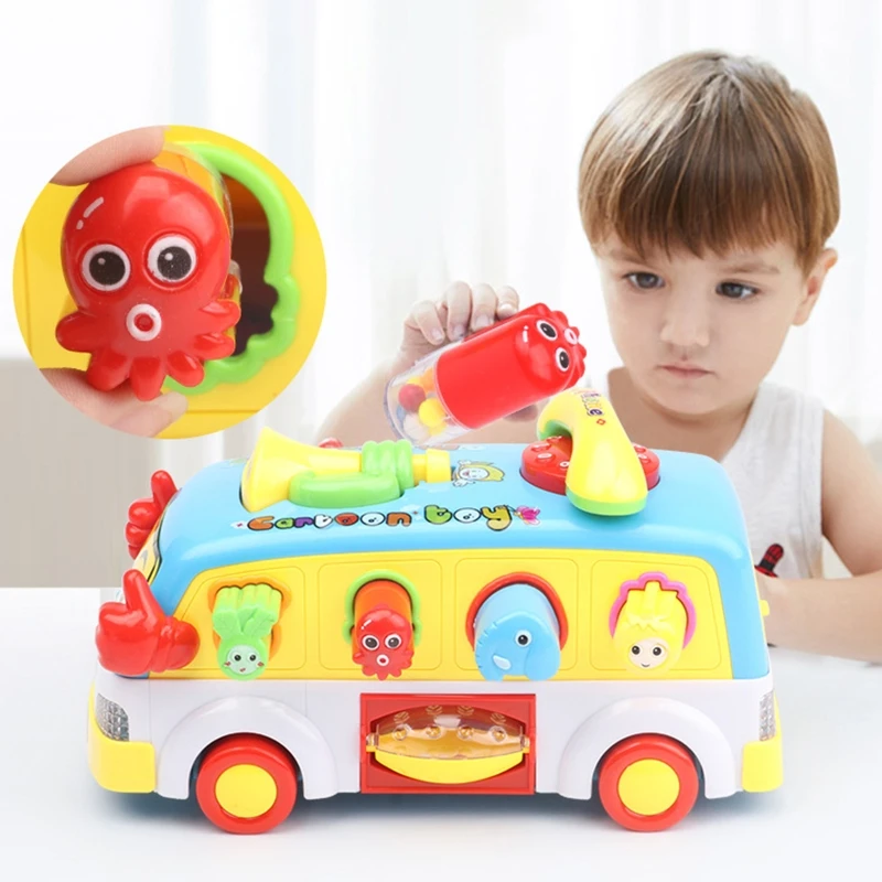 

Baby toy fun bus with music and light G88E