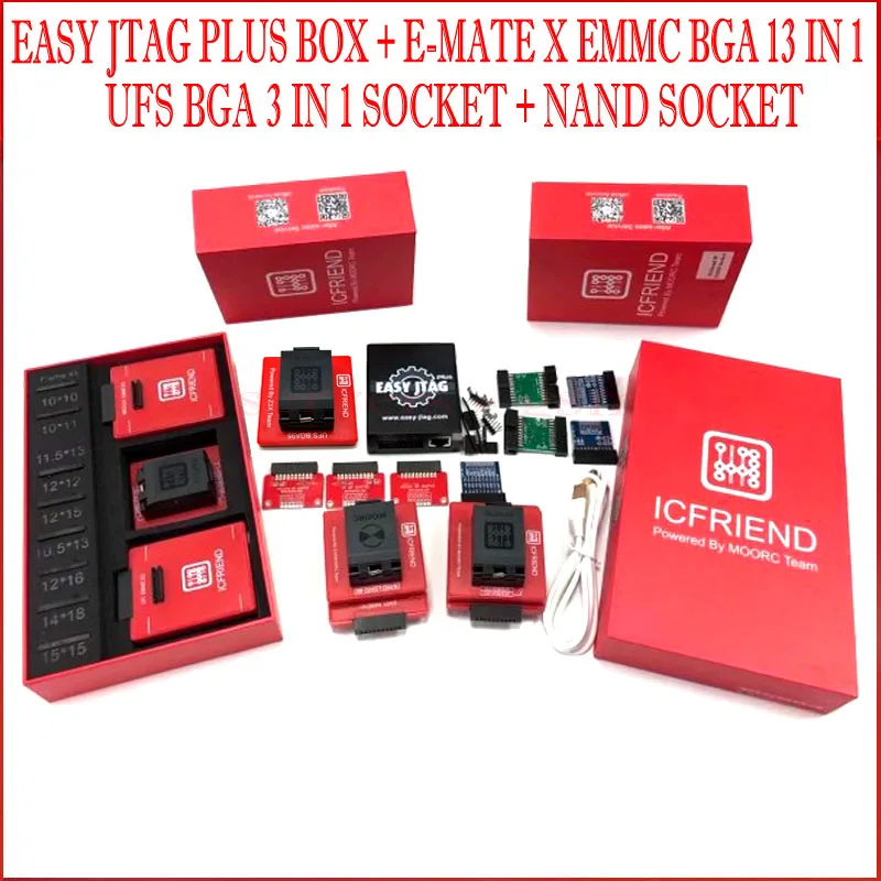 Новая версия Φ plus box + Φ/UFI/MEDUSA ISP адаптеры UFS 3 в 1 розетка X EMMC BGA 13 NAND SOCKE|Антенны для