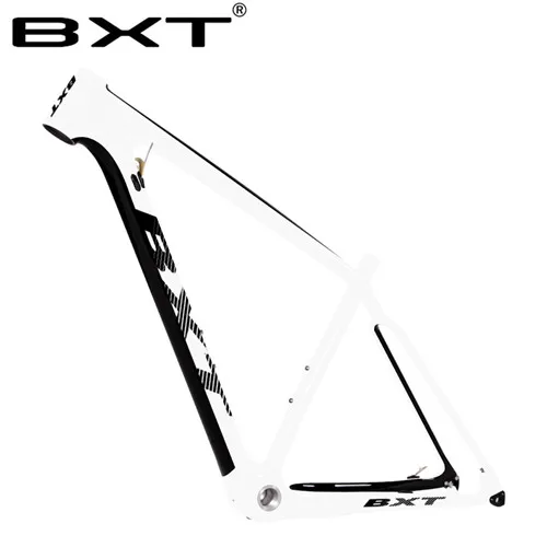 Новая полная карбоновая рама 29er Bicicletas горный велосипед Запасные детали для велосипеда, углепластик MTB рама через ось 148*12 мм велосипедная Рама - Цвет: half white1