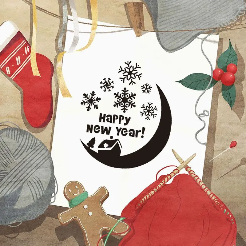 

16pcs/set Christmas Stencils Templates DIY Painting Scrapbook Stamp Album Emboss