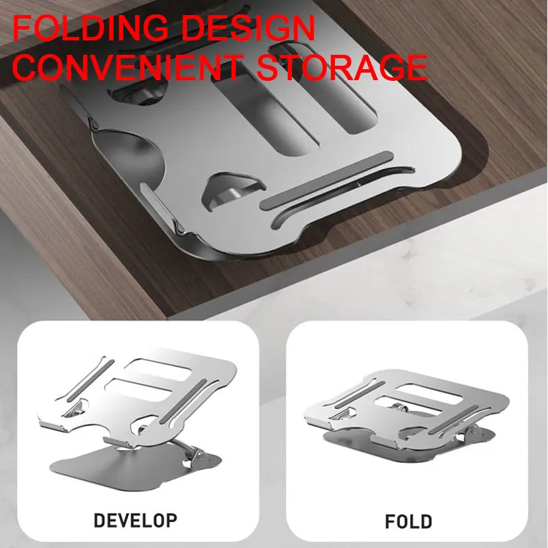 

Laptop Holder for Notebook MacBook Pro Air Adjustable Aluminium Alloy Laptop Stand Bracket Laptop Holder for 10-17.3in Notebook