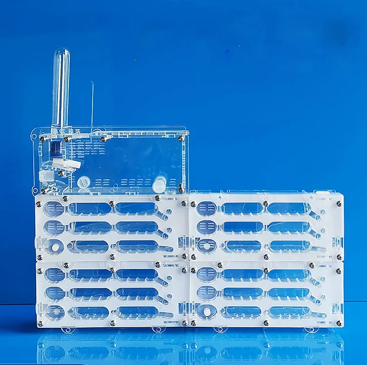 Ant formicarium with feeding area Unlimited Expansion Acrylic ant farm castle with Water Tower Moisturizing ant NEST