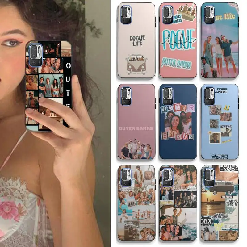 

Outer Banks Phone Case For Xiaomi Mi 8 Lite 9 SE 10 10T Pro For Mi 11 6 Plus Black Silicone Cover