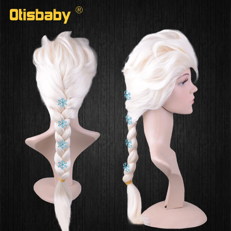 Elsa Wig От 3 до 12 лет, рождественское розовое платье Эльзы для девочек Детские вечерние костюмы Эльзы Детские платья Феи Эльзы для девочек, Fantasia Infantil - Цвет: Elsa Wig