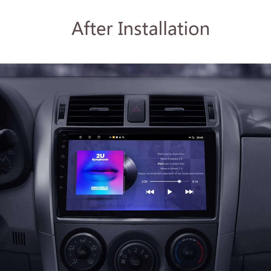 Автомагнитола 9 дюймов Android 1 GPS для Toyota Corolla E140 150 20007 2008 2009 2010 2011 2012 2013 | Автомобили и