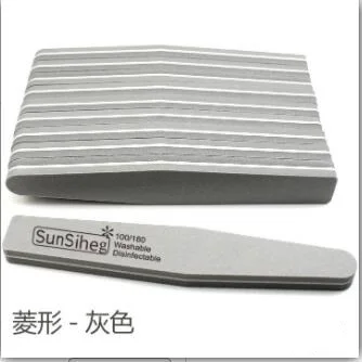 

10PCS Manicure Implement Diamond-Shaped Sponge Strip High Elastic Cotton Double-Sided Scrub Nail File Manicure Strip