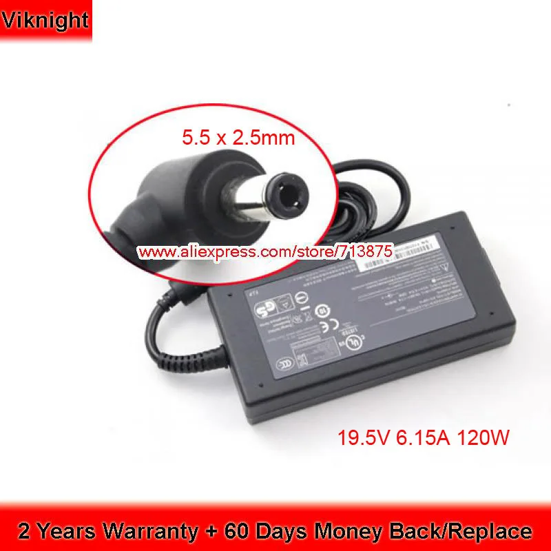 Оригинальные Chicony 120W 19 5 V 6.15A A12 120P1A ноутбук Зарядное устройство для MSI GE60 GE70 GP70 Clevo