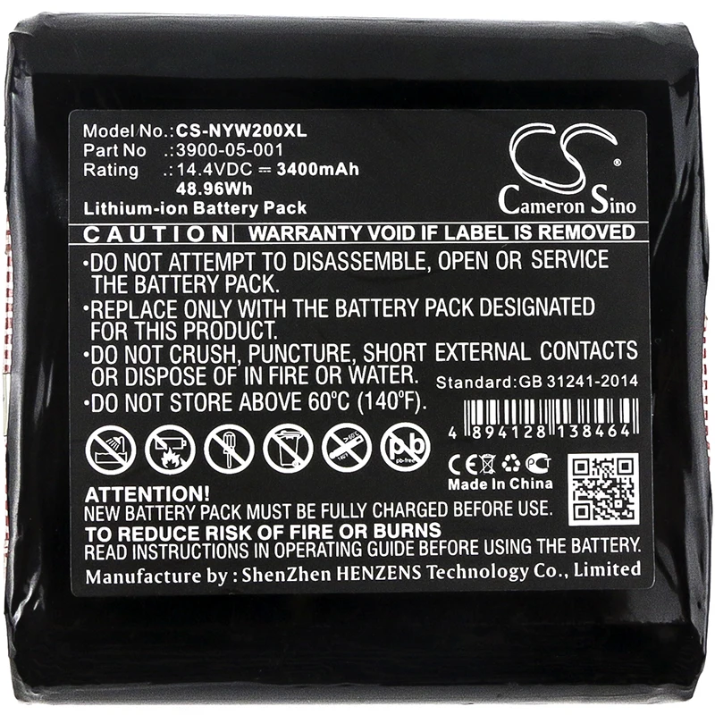 

Cameron Sino Noyes 3900-05-001 Battery for Noyes W2003M 3400mAh