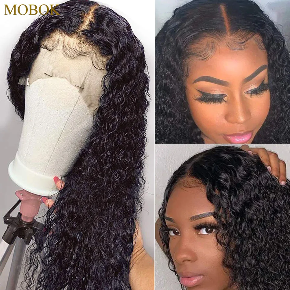 Бразильские объемные волны 6x6 Закрытие человеческих волос Кружева с детскими