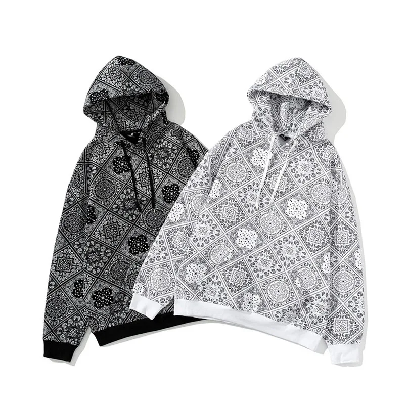 Флисовые толстовки с капюшоном для мужчин и женщин бандана Вязаная толстовка