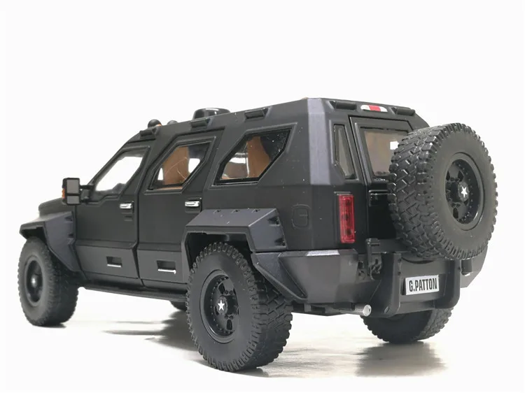 Новинка 1/32 г. PATTON SUV Грузовик литая модель автомобиля игрушка джип для детей звуковое освещение Вытяните назад Подарки