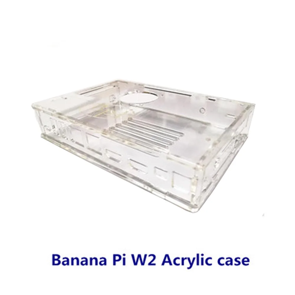Banana Pi W2 BPI-W2 + акриловый чехол 12V 2A DC Мощность для смарт-маршрутизатор NAS RTD1296 чип