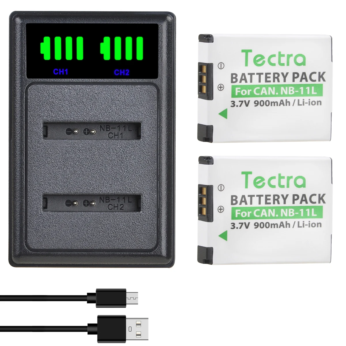 

2pc NB-11L NB 11L NB-11LH Battery&LCD Dual Charger for Canon PowerShot A2300 IS A2400 IS A2500 A2600 A3400 IS A3500 IS ELPH 110