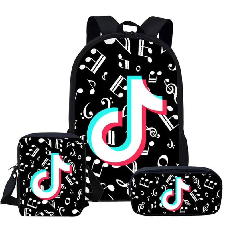 Print Popular 3D Music Note Backpack Fashion Student Schoolbags Boy Gilr Bagpack Mochila Escolar Knapsack Women Travel Bookbag2 | Багаж и