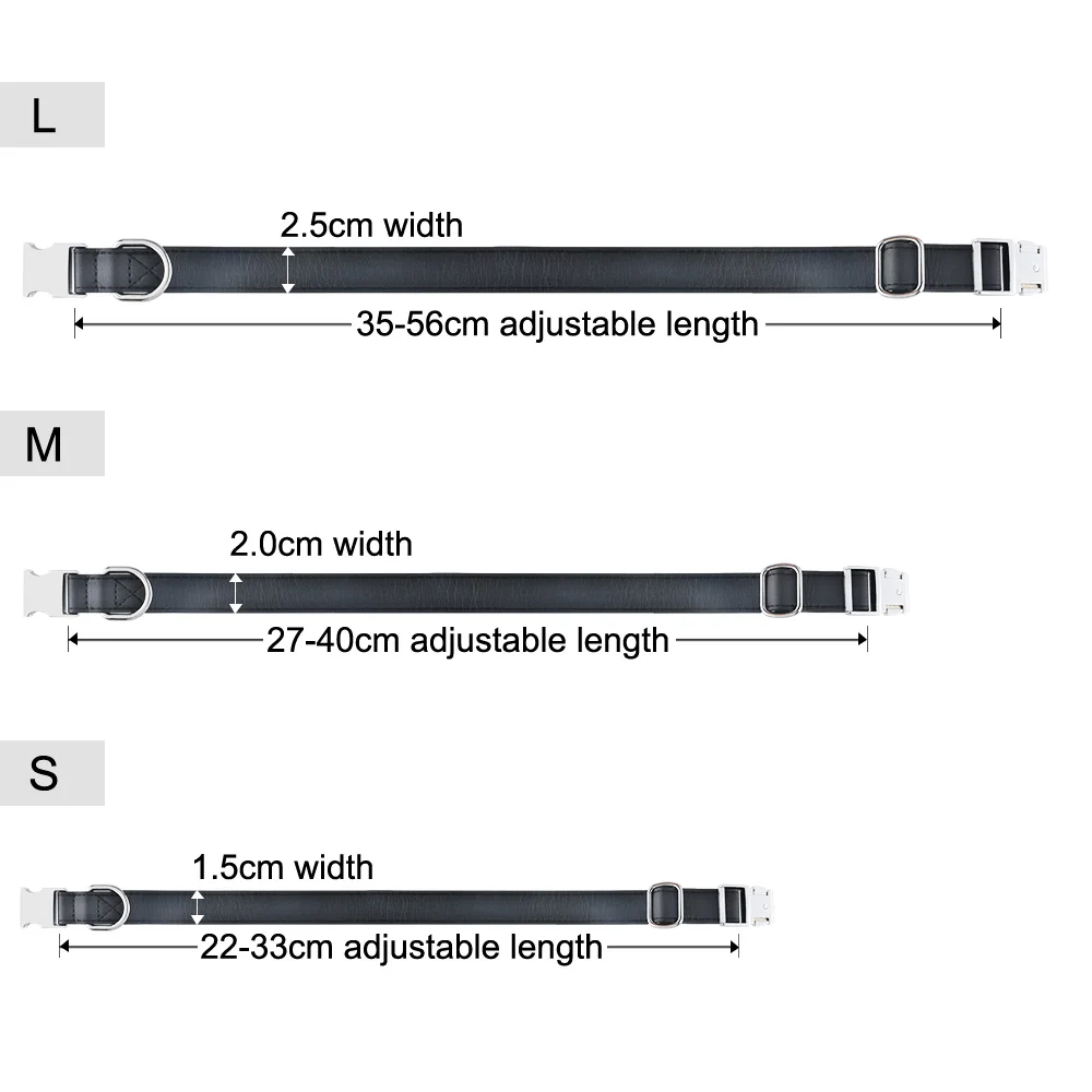 Персонализированный ошейник для собак под заказ с гравировкой ID Имя тег Пряжка