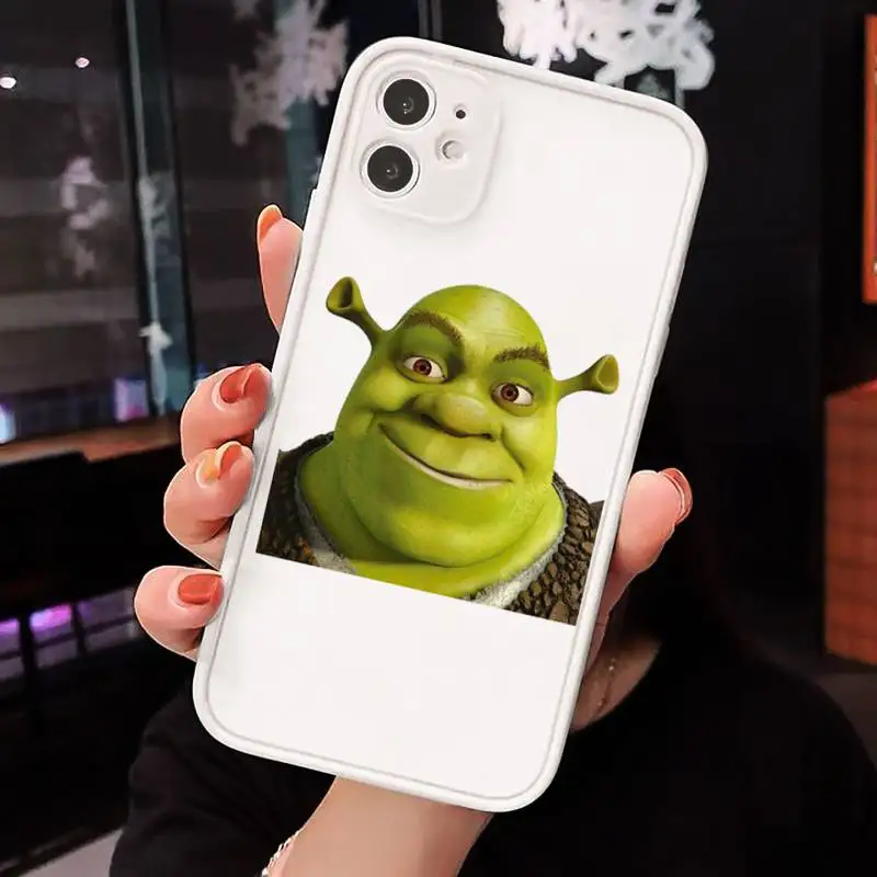 

Cartoon Moive Shrek Coon Phone Cases matte transparent For iphone 7 8 11 12 plus mini x xs xr pro max cover