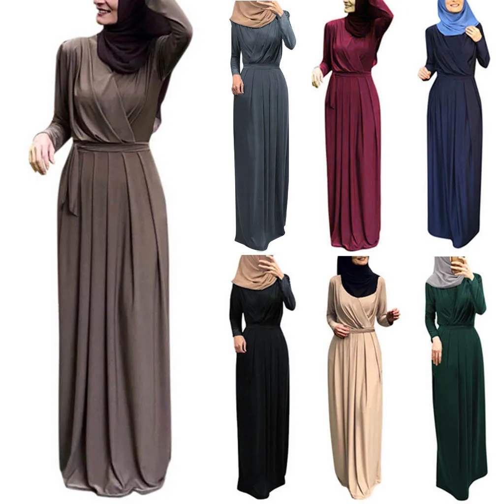 Мусульманский арабский исламский кафтан 2020 Дубай абайя женский халат индийская