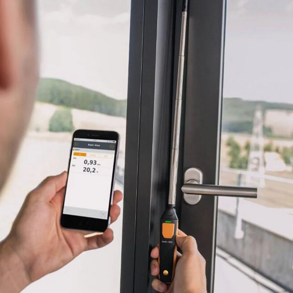 Testo 405i горячий провод Анемометр тепловой Смарт и беспроводной зонд | Инструменты