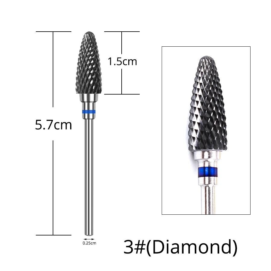 Alileader Nail Draill For Electric Drill Ceramic Drill Nail For Nail Art Instrument Safe Cutter For Cutter Manicure - Цвет: 3