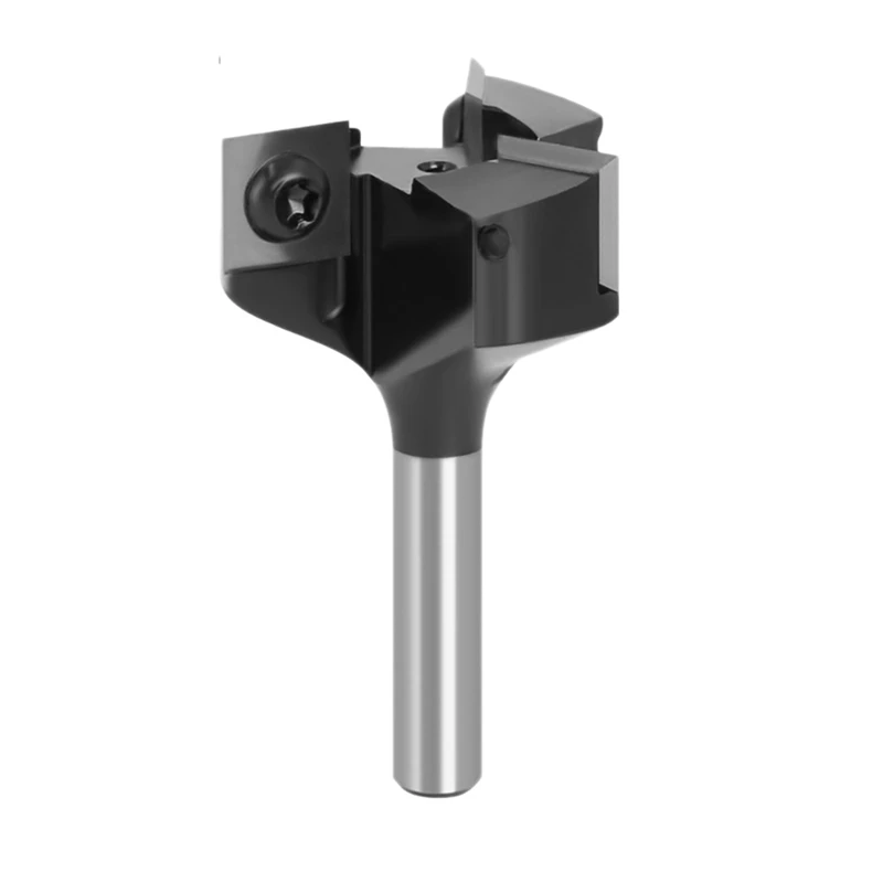 

3 Flutes Shank Planing Bits Face End Milling Cutter Insert-Style Spoil Board CNC Surfacing Router Bits