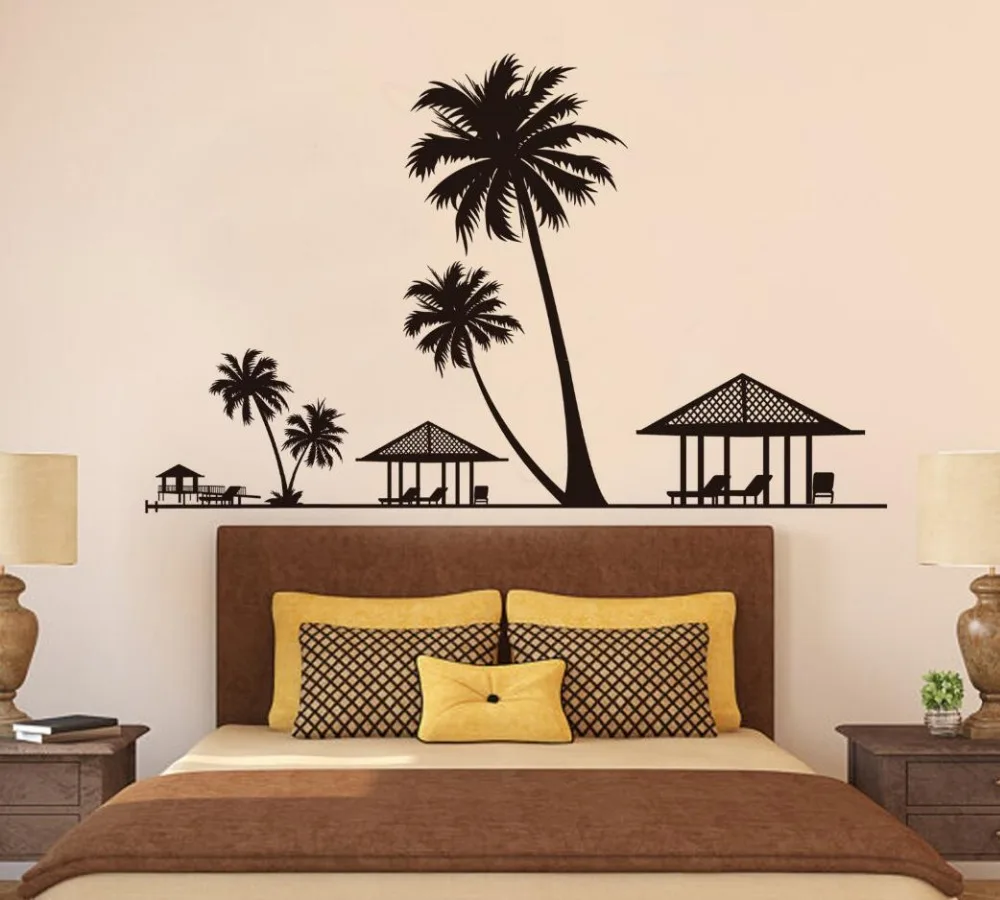 

Palm Trees Wall Sticker Decals DIY Home Decoration