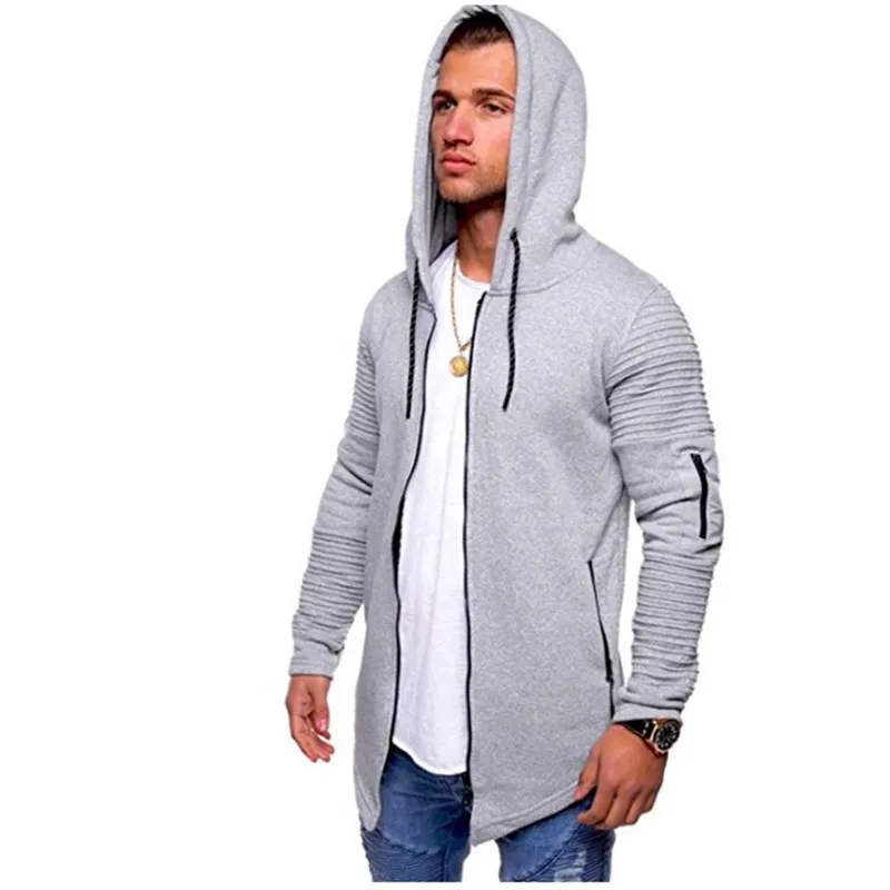 Мужская Мода Тренд повседневные топы с капюшоном весна и осень пальто в