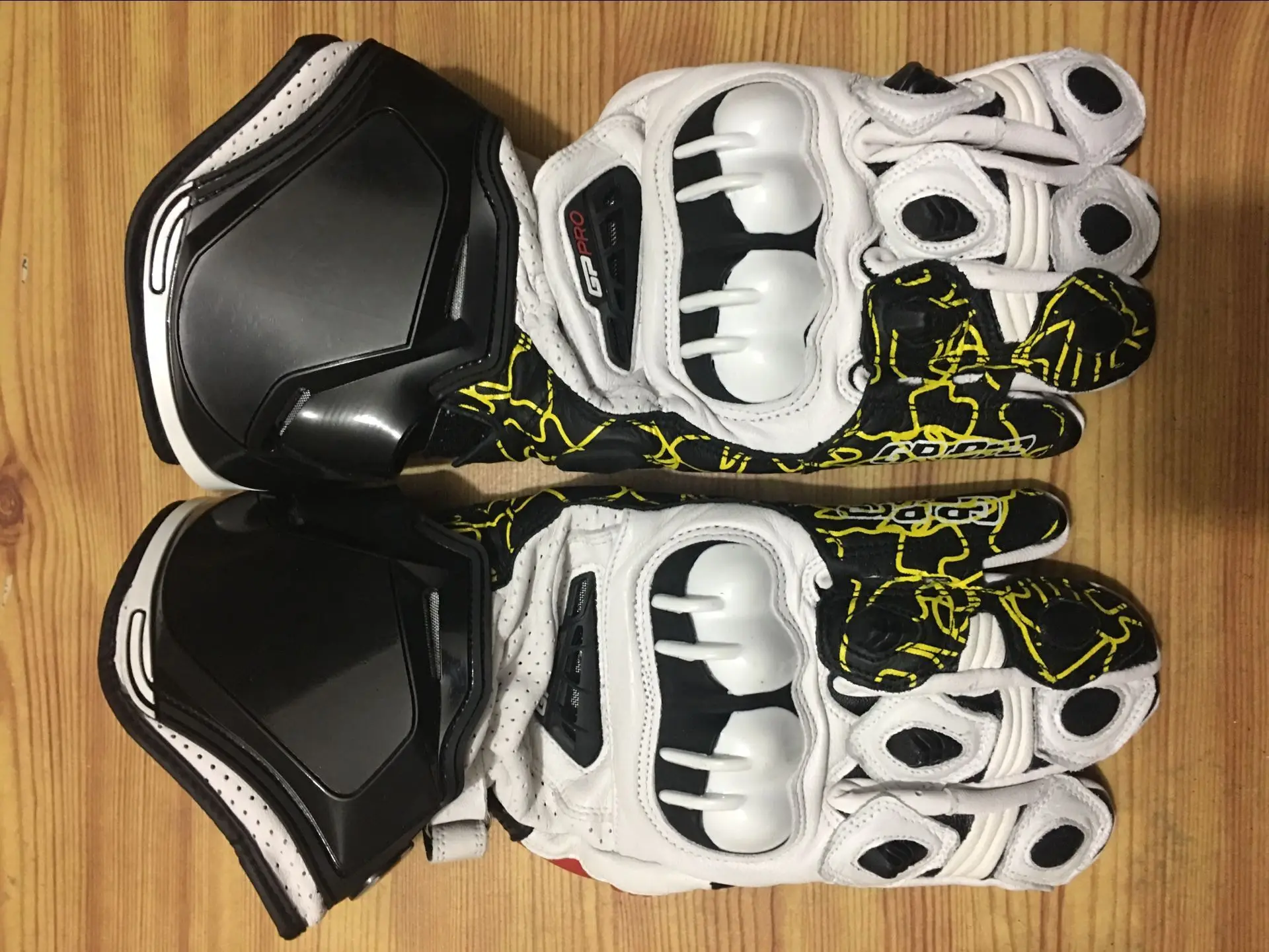 Мотоциклетные длинные перчатки Alpin GP из кожи гоночные для вождения оригинальные