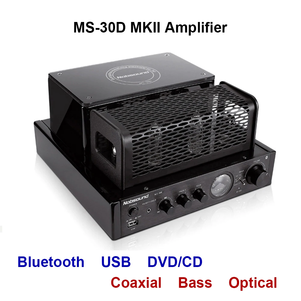 Nobsound Bluetooth усилитель MKII с поддержкой USB оптический коаксиальный бас DVD CD-вход |