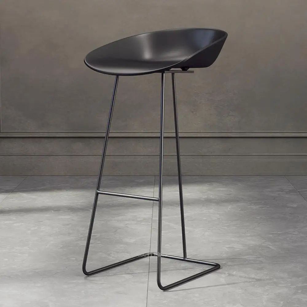 Скандинавский барный стул из кованого железа золотой современный