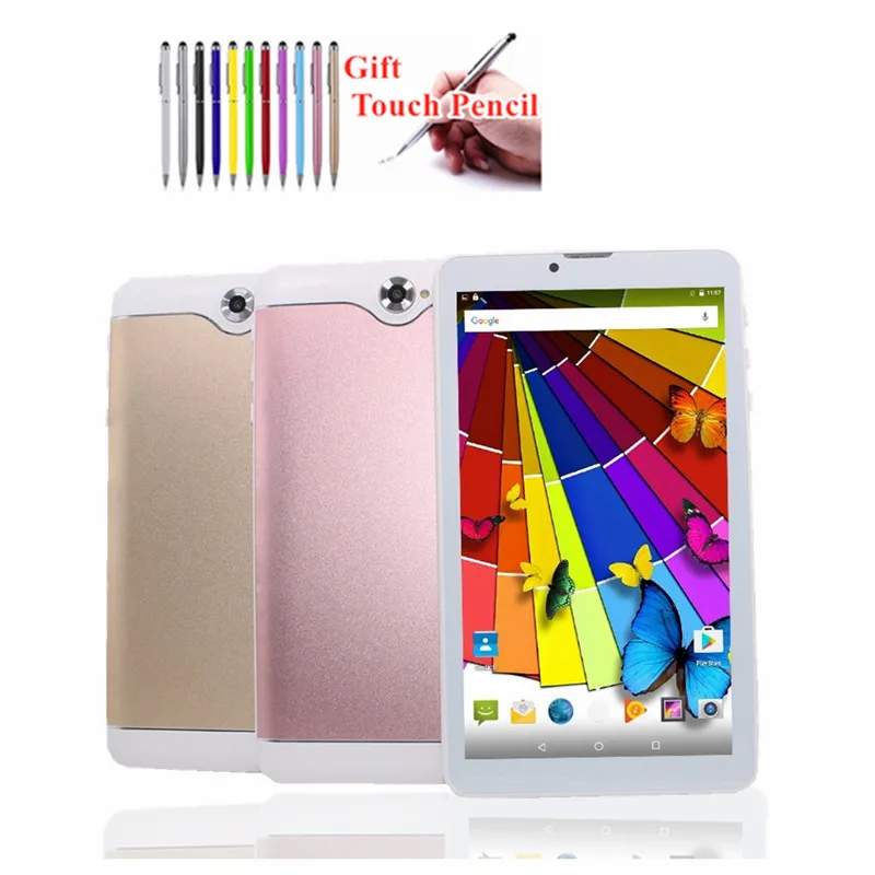 S7 7 дюймов 3G с функцией звонка планшет PC MTK8321Quad core Android 6 0 слоты для двух sim карт 1 Гб +