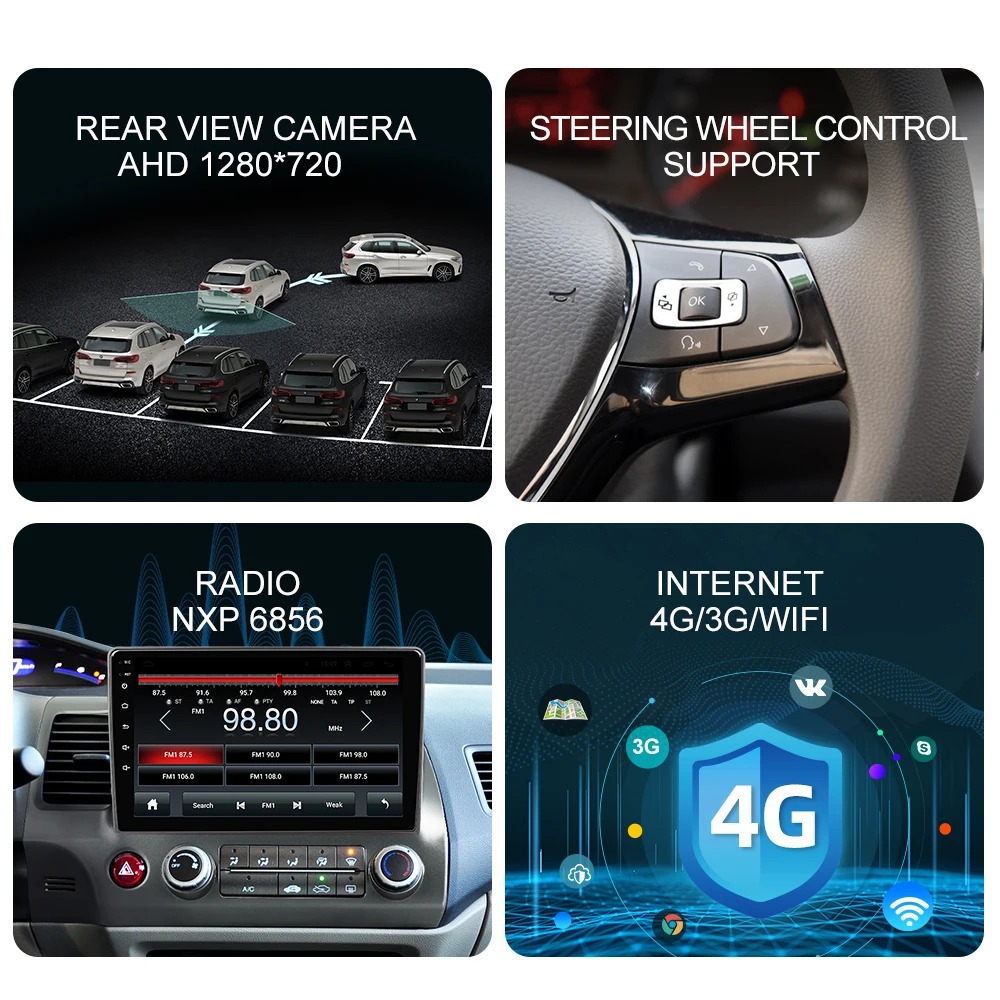 Автомобильный радиоприемник ISUDAR V57S Android для Honda Civic 2006 2012 мультимедийный плеер GPS