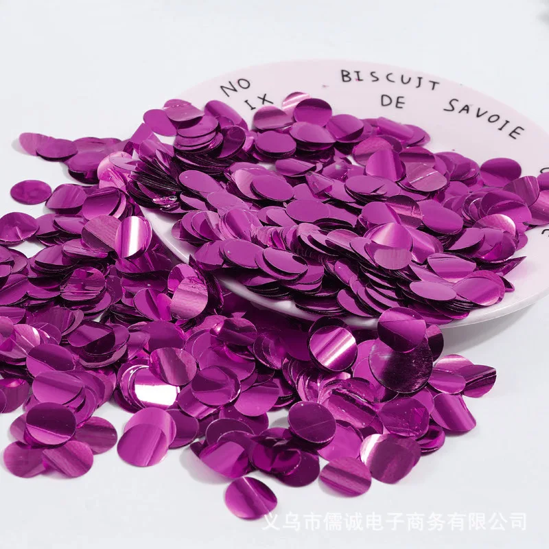 

20G 2CM Confetti Rose Gold Sequins Flat Round Wedding Happy Birthday Party Decoration Filling Mix Color For Craft Accessories