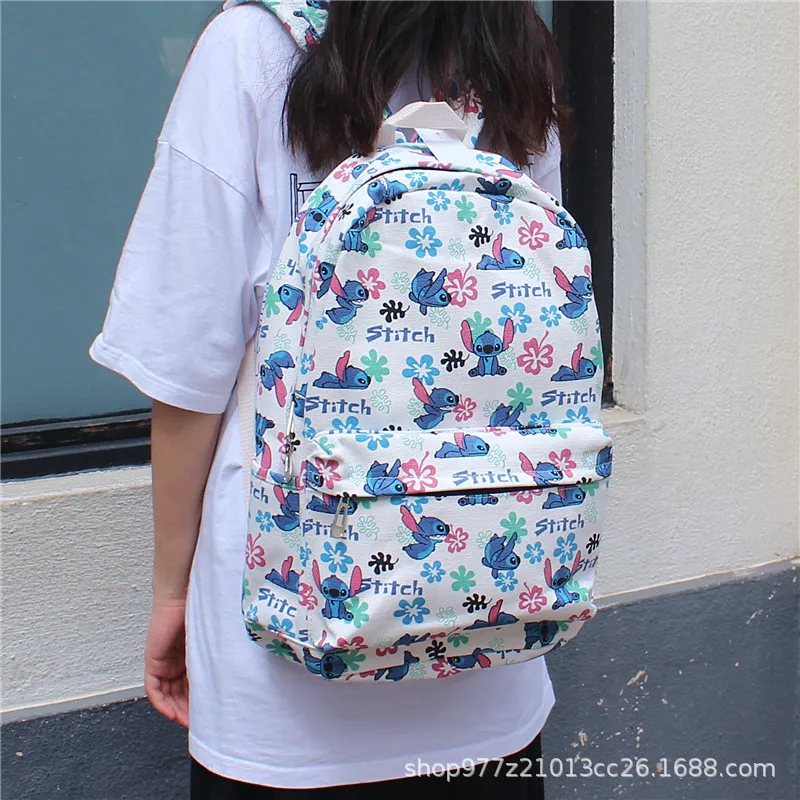 Disney стежка мультфильм детский рюкзак, сумка для школы холст tote Досуг ученик средней школы bookbag мода путешествия
