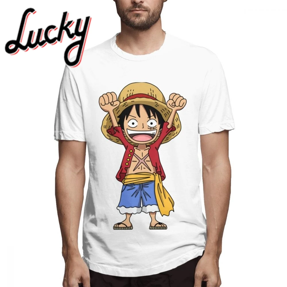 Футболка для мальчиков с принтом обезьяны D. Luffy ONE PIECE MINI 100% хлопок уникальный
